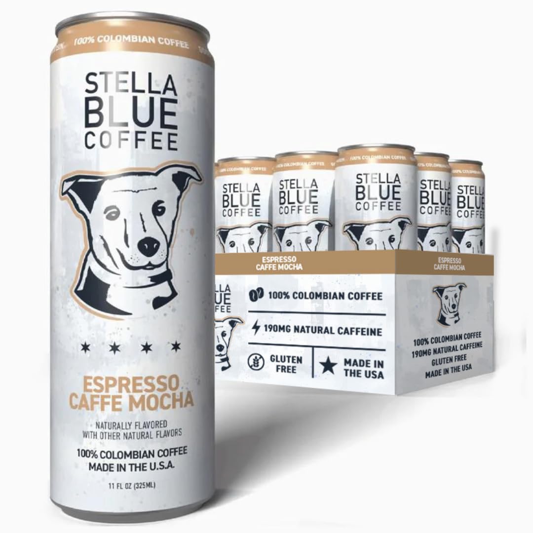 Espresso Sweet Cream Latte Cans, Colombian Coffee Beans, 11oz Can, 12-Pack