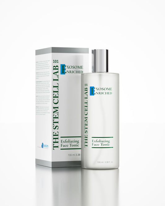 The Stem Cell Lab 101 Exfoliating Face Tonic, Exosome Enriched, 100 ml, 3.38 fl oz