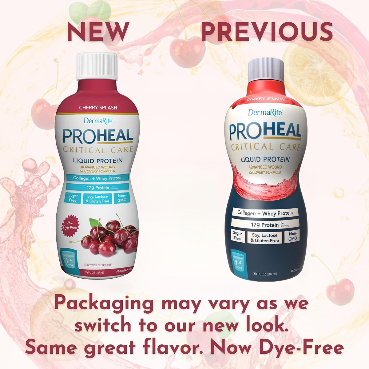 DermaRite ProHeal Protein Supplement, 30 oz, 2 ct