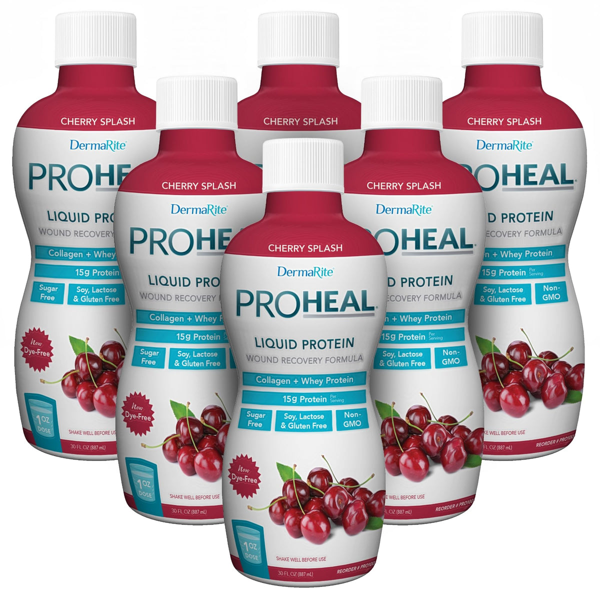 DermaRite ProHeal Protein Supplement, 30 oz, 2 ct