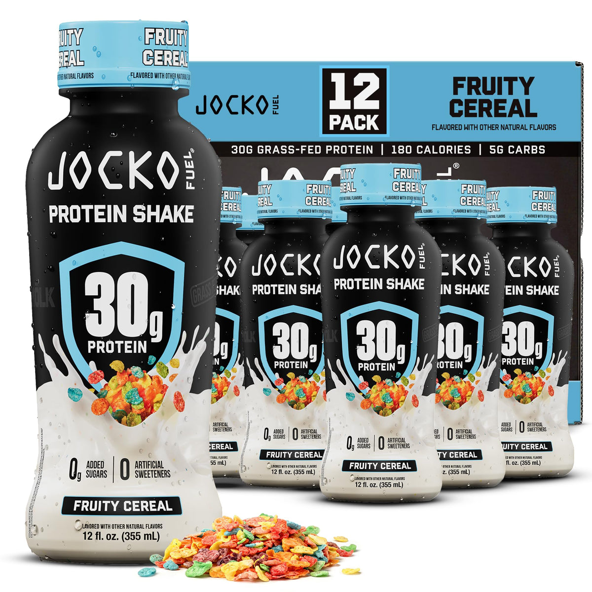 Jocko Fuel High Protein Shakes, Pumpkin Spice, 12 fl oz | 12 Pack