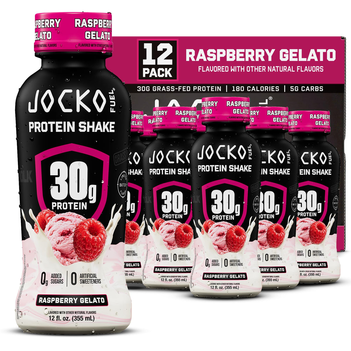 Jocko Fuel High Protein Shakes, Pumpkin Spice, 12 fl oz | 12 Pack